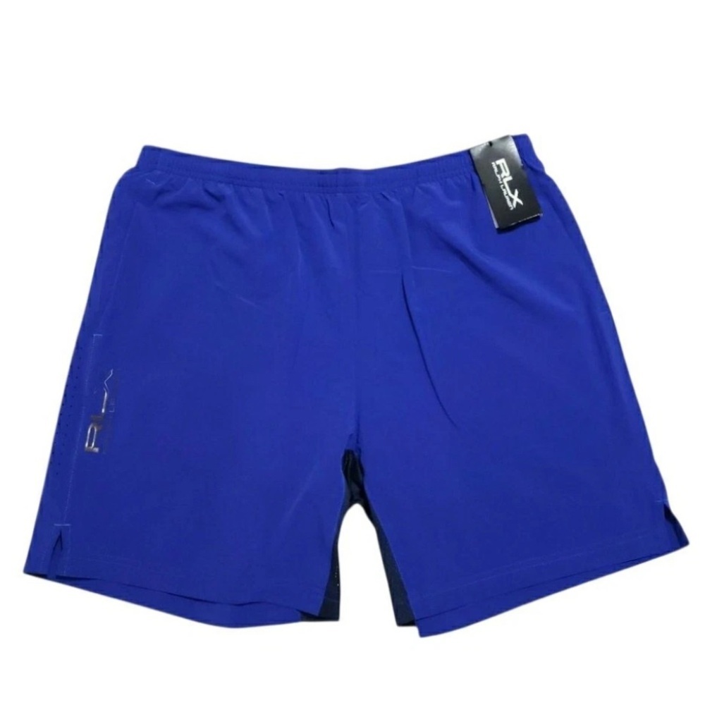 RLX Ralph Lauren Men's Royal Blue Athletic Shorts Performance XL.